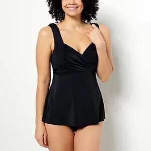 Kim Gravel Wrap Sweetheart Tankini Top and Brief Swimsuits Set